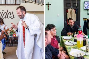 reverendo jesuita Brian Strassburger inmigrantes misa albergues centros de detención ICE frontera texas