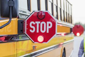 School bus stop sign