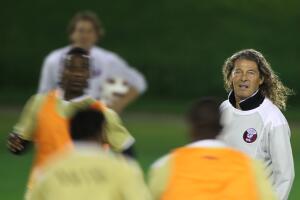 Qatar football team head coach Bruno Met