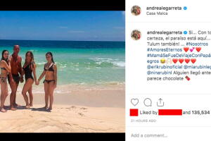 Andrea Legarreta, vacaciones Tulum, septiembre 2019