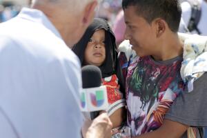 Niños en la caravana 
