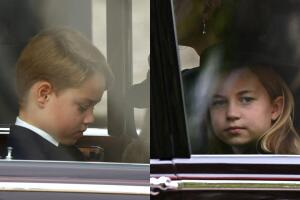 Funeral reina Isabel: príncipes George y Charlotte acuden a despedir a su bisabuela