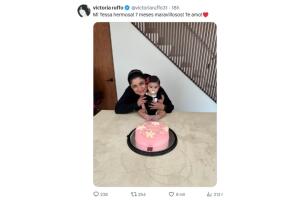 Así celebró Victoria Ruffo los 7 meses de su nieta Tessa.