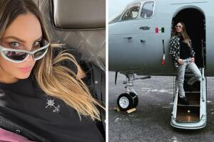 Revelan cómo Belinda Peregrín obtuvo un jet privado que cuesta casi 4 mil dólares por hora
