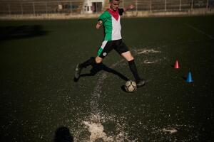 APTOPIX Palestinians West Bank Soccer Photo Essay