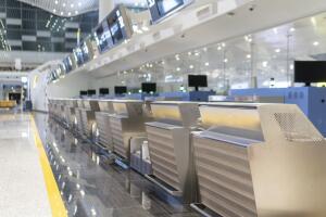 Airport check-in counter
