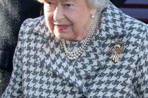 The Queen Attends Church At Hillington In Sandringham
