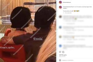 Nodal presuntamente abrazando a Ángela Aguilar