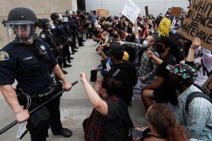Policía San Jose, California George Floyd protesta  