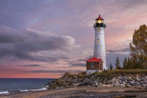 Sunset at the Crisp Point Lighthouse