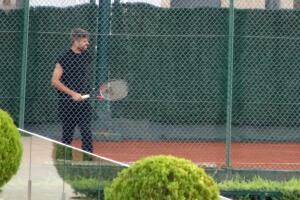 Shakira con Piqué y Sasha en sus clases de tenis