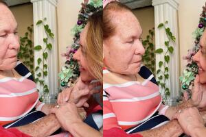 Tanya Charry viajó hasta Barranquilla para ver a su madre.