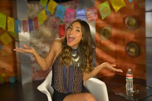 En el backstage con Ale Espinoza durante su Facebook Live