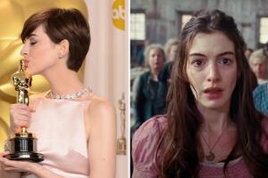 Anne Hathaway ganó su premio Oscar como Mejor Actriz de Reparto en 2013.