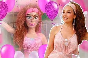 Thalia ya tiene su 'tiki piñata'