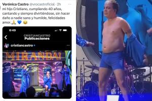 Este fue el mensaje con el que Verónica Castro reaccionó tras la polémica que desató su hijo Cristian por el aspecto y atuendo con el que apareció en un concierto en Argentina.