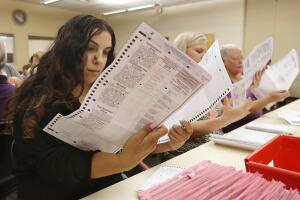 Revisión del material electoral en California