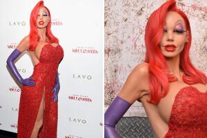 Heidi Klum disfraz Jessica Rabit Hallowen