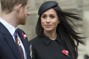 Príncipes William y Harry junto a Meghan Markle