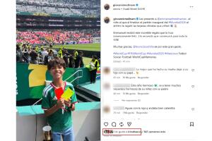 Emmanuel, hijo de Ninel Conde, recibió un regalo de uno de los árbitros asistentes