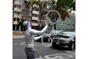 Malabarista de un semáforo