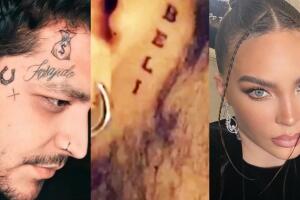 Belinda y Christian Nodal: fotos revelan que él se habría tapado uno de los tatuajes en honor a la cantante 