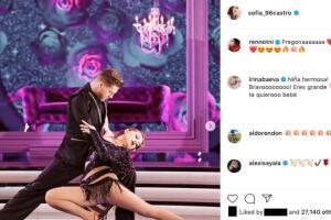 Irina Baeva felicita a Sofía Castro en MQB 2020