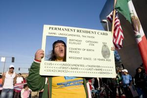 Immigrant Rights Activists Hold Major March On International Workers Day