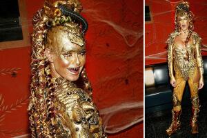 Heidi Klum disfraz extraterrestre Halloween