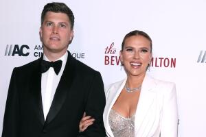 Scarlett Johansson e o marido, Colin Jost