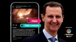 Ese video de un avión en llamas NO está relacionado con la caída del gobierno de Bashar al-Assad: las imágenes están fuera de contexto