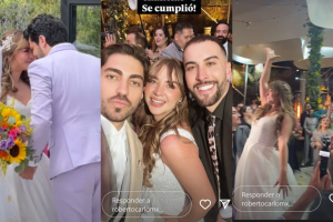 Roberto Carlo fue uno de los amigos y excompañeros de Daniela Luján que la acompañaron en su boda.