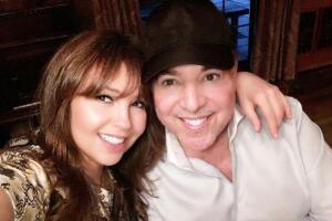 Thalía y Tommy Mottola
