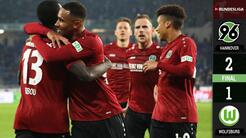 Hannover 2 – 1 Wolfsburg – Goles y Resumen completo