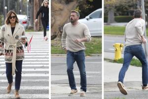 Jennifer Garner y Ben Affleck corrieron para llegar a un compromiso en la escuela de su hijo Samuel, de 10 años. 