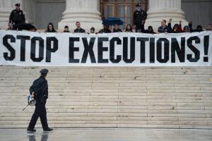 US-POLITICS-DEATH PENALTY-PROTEST