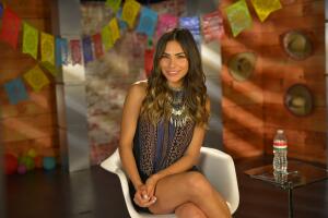 En el backstage con Ale Espinoza durante su Facebook Live