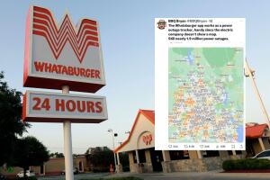 Whataburger mapa luz Houston Beryl