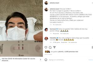 Toño maurio tiene covid-19 por segunda ocasión