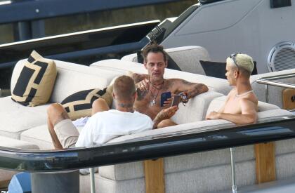 Marc Anthony y David Beckham