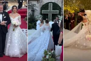 Sofía Castro y Pablo Bernot en su boda religiosa