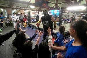 lucha libre y libros en bibliotecas de estados unidos