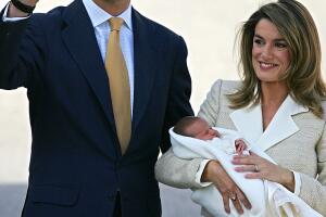 Felipe VI, Letizia Ortiz y su primogénita Leonor de Borbón