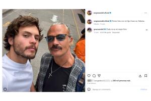 Sergio Sendel y su hijo Graco.