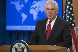 Tillerson dijo que seguirá en el cargo hasta el 31 de marzo para luego regresar a la empresa privada,