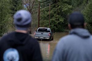 Sonoma County Town Of Guerneville Inundated With Flood Waters From "Atmospheric River" Weather System