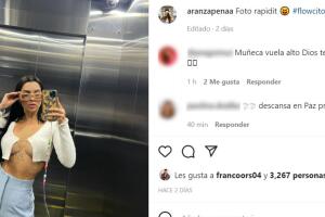 Esta es la última foto que tiene publicada Aranza Peña en su cuenta de Instagram. La publicó solo horas antes de su muerte.