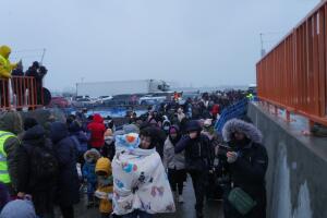 Refugees Flee War In Ukraine To Romania Amid Russia's Armed Invasion