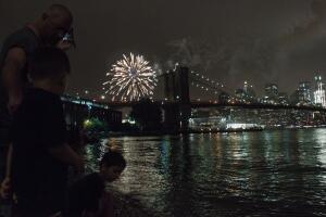 Fourth Of July Fireworks Light Up The Skies Over New York City