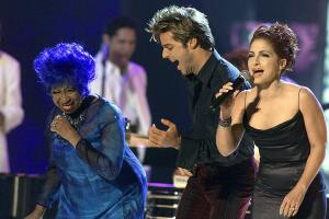 Picture taken 13 September 2000 of singers Celia C